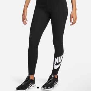 Nike Black Leggings with White Logo